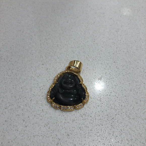 Smile Buddha Pendant With Rope Chain - Picture 3 of 5